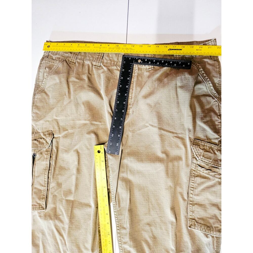 CARHARTT Force Tappen Relaxed Fit Cargo utility Work Pant Yukon Tan 46 x32 3768 - Picture 7 of 11